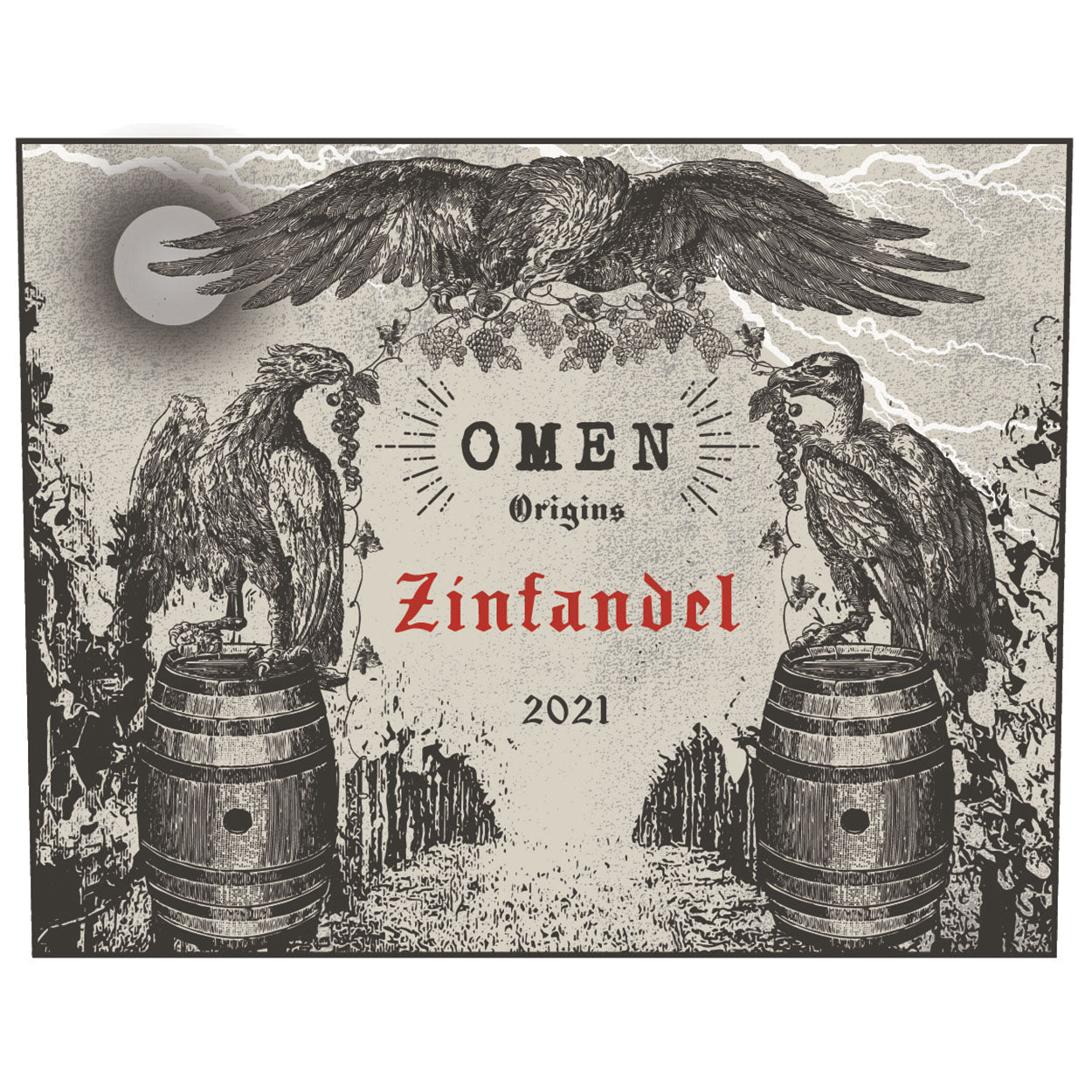 2021 Omen Origins Zinfandel Front Label
