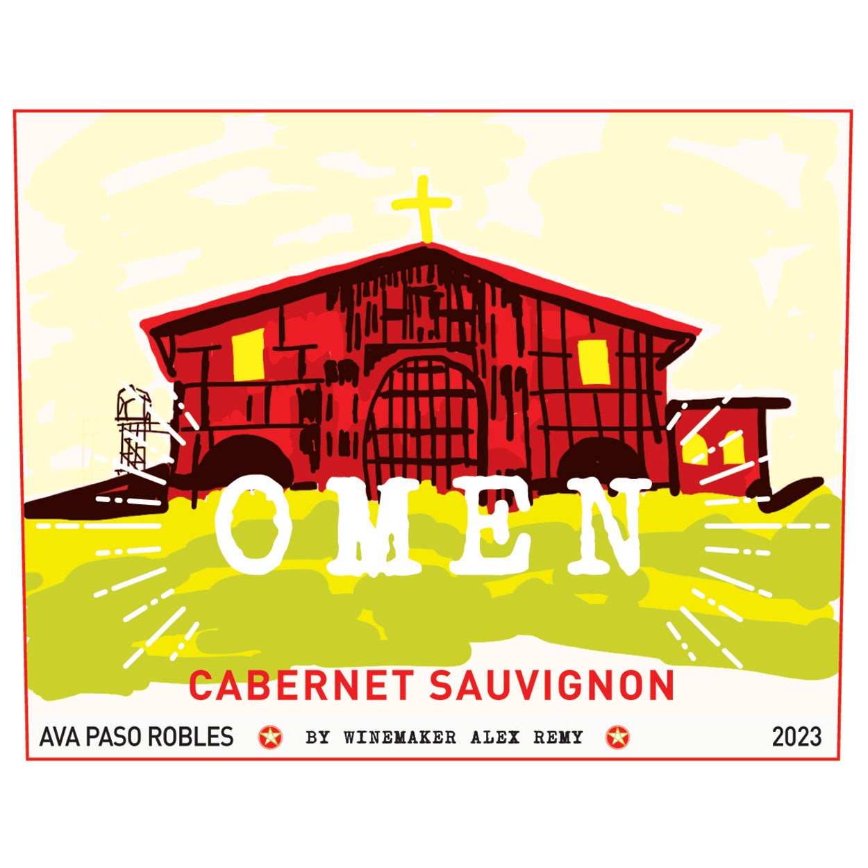 2023 Omen Cabernet Sauvignon Front Label