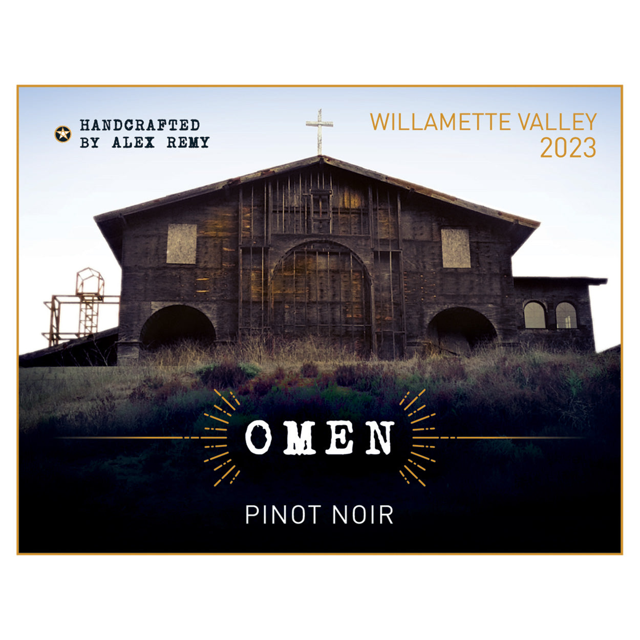 2023 Omen Willamette Valley Pinot Noir Front Label