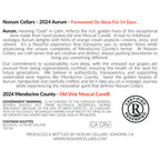 2024 Novum Cellars Aurum Skin Contact White Wine Muscat Back Label