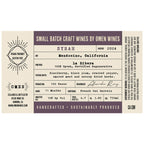 2024 Omen Craft Menocino Syrah Label