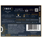 Omen 2024 Pinot Noir from the Willamette Valley's back label artwork.
