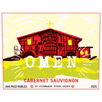 Omen 2025 Cabernet Sauvignon Paso Robles Label Front