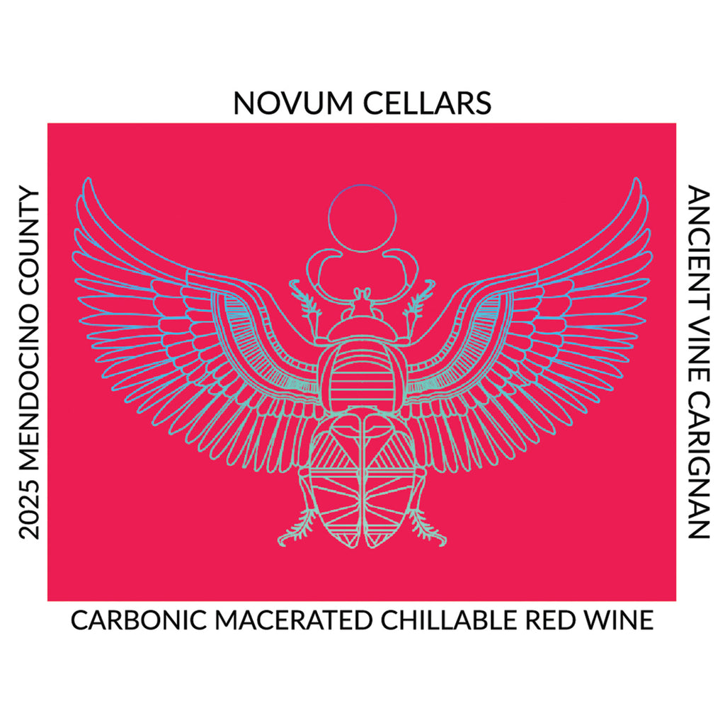 2025 Novum Cellars Chillable Red Wine Front Label