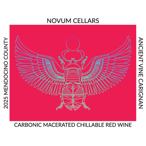 2025 Novum Cellars Chillable Red Wine Front Label